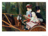 Woman and Child in the Driving Seat, 1881 reproduction procédé giclée par Mary Cassatt