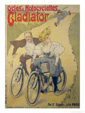 Poster Advertising Gladiator Bicycles and Motorcycles Giclee Print by Ferdinand Misti-mifliez