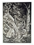 Witches at the Sabbath, Hans Baldung Grien, a History of Magic Published Late 19th Century Lámina giclée por Hans Baldung Grien Witches at the Sabbath, Hans Baldung Grien, a History of Magic Published Late 19th Century Lámina giclée por Hans Baldung Grien