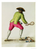 Man Playing with a Racquet and Balls Reproduction procédé giclée par Jan van Grevenbroeck