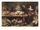 Still Life with Fruit and Vegetables Giclee Print by Frans Snyders Or Snijders