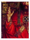God the Father, Detail from the Central Panel of the Ghent Altarpiece, 1432 reproduction procédé giclée par Hubert Eyck