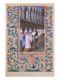 Illustration of a Funeral Service, from the Book of Hours of Louis DOrleans, 1469 Giclee Print by Jean Colombe