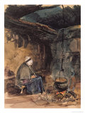 Watching the Pot Boil - a Cottage Interior Lámina giclée por John Frederick Lewis Watching the Pot Boil - a Cottage Interior Lámina giclée por John Frederick Lewis
