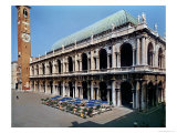 View of the Facade of the Basilica Palladiana, Built 1549-1614 Giclée-Druck von Andrea Palladio