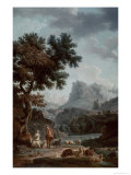 The Alpine Shepherdess Giclee Print by Carle Vernet