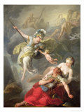 Battle Between Minerva and Mars, 1771 Giclee Print by Joseph Benoit Suvee