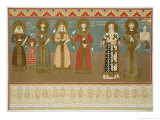 Imereth: Frescoes from the Gelati Monastery, Plate 8, c.1847 Giclee Print by Grigori Grigorevich Gagarin