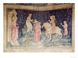 The Number of the Beast, No.46 of the Apocalypse of Angers, 1373-87 Giclee-trykk av Nicolas Bataille The Number of the Beast, No.46 of the Apocalypse of Angers, 1373-87 Giclee-trykk av Nicolas Bataille