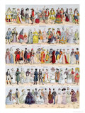 Clothing in France from the Seventeenth Century Up to 1925, Published by Larousse, 1929 Giclee-trykk av Louis Bombled Clothing in France from the Seventeenth Century Up to 1925, Published by Larousse, 1929 Giclee-trykk av Louis Bombled