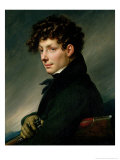 Portrait of a Young Man as a Hunter, 1811 Giclee Print by Anne-Louis Girodet de Roussy-Trioson