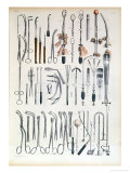 Surgical Instruments For Tonsil Operations, Traite Complet de L'Anatomie de L'Homme Reproduction procédé giclée par Nicolas Henri Jacob