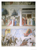 Queen of Sheba Worshipping the Wood of the True Cross, Reception of Sheba by King Solomon Giclee Print by Piero della Francesca 