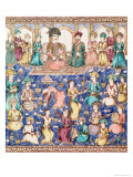 Musicians and Dancers at the Court of Nasser Al-Din Shah Qajar Lámina giclée