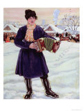 Shrove-Tide, 1916 Giclee Print by B. M. Kustodiev
