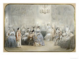 The Actress Mlle Rachel in the Foyer of the Comedie Francaise Giclee Print by Henri De Montaut