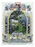 Snow White in Her Glass Coffer, c.1880 Giclee Print