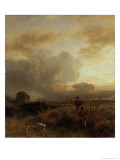 Clearing Thunderstorm in the Countryside, 1857 reproduction procédé giclée par Oswald Achenbach