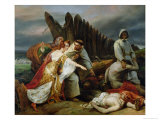 Edith Finding the Body of Harold, 1828 ジクレープリント - ホレス・ヴェルネ