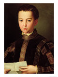 Portrait of Francesco I De' Medici reproduction procédé giclée par Agnolo Bronzino