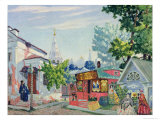 Stage Design For the Ostrovsky's Play The Easy Money, 1917 Giclee Print by B. M. Kustodiev
