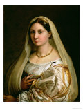 The Veiled Woman, or La Donna Velata, c.1516 Giclée-tryk af Raphael The Veiled Woman, or La Donna Velata, c.1516 Giclée-tryk af Raphael
