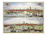 The City of Dunkirk During the Spanish Occupation, Published in Amsterdam, 1649 reproduction procédé giclée par Joan Blaeu