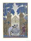 Columbine, Illustration For Fetes Galantes by Paul Verlaine Giclee Print by Georges Barbier