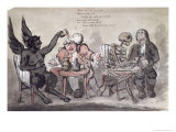 The Doctor and His Friends, Engraved by Issac Cruikshank Giclee Print by George Moutard Woodward