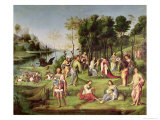 Allegory of the Court of Isabella D'Este Lámina giclée por Lorenzo Costa