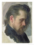 Portrait of the Author Nikolay Pomyalovsky, 1860 Giclee Print by Nikolai Vasilievich Nevrev