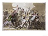 Greeks and Trojans Fight over the Body of Patroclus, Plate 34, Le Costume Ancien ou Moderne Giclee Print by Pelagio Palagi