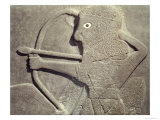 Relief Depicting a Hunter, from Tell-Halaf, Syria Giclee Print by Assyrian 