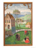 April: Courting Couples, from a Book of Hours, c.1540 Giclee-trykk av Simon Bening April: Courting Couples, from a Book of Hours, c.1540 Giclee-trykk av Simon Bening