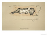 Resignation, 1930, 1st Edition of Sleeping Partners Lámina giclée por Cecil Aldin Resignation, 1930, 1st Edition of Sleeping Partners Lámina giclée por Cecil Aldin