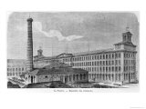 La Foudre Cotton Mill, Les Grandes Usines by Julien Turgan, Engraved by Edward Etherington Giclee-trykk av Auguste Bertrand