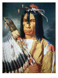 Native American Chief of the Cree People of Canada, 1848 reproduction procédé giclée par Paul Kane