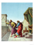 King Hezekiah is Given a Sign by God Through Isaiah That He Will Live For Another 15 Years Reproduction procédé giclée par Raphael 