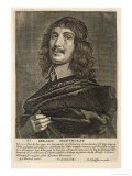Self Portrait, Engraved by Johannes Meyssens Giclee Print by Gerrit van Honthorst
