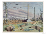 Canadian Monument, British Artists at the Front, Continuation of the Western Front, Nash, 1918 Reproduction procédé giclée par Paul Nash