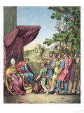 The Occupation and Division of the Land of Canaan by the Israelites Giclee Print by Raphael 