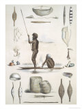 The Aboriginal Inhabitants: from South Australia Illustrated, Published in 1847 Giclee Print by George French Angas