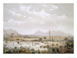 Kangaroo Hunting Near Port Lincoln, from South Australia Illustrated, Published 1847 Giclee Print by George French Angas