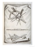 Architects' and Surveyors' Tools, a Trompe L'Oeuil Lámina giclée por Michael van der Gucht Architects' and Surveyors' Tools, a Trompe L'Oeuil Lámina giclée por Michael van der Gucht