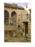 Courtyard, Al Hosh, in the House of Shiekh Sadat, Cairo, 1873 Giclee Print by Frank Dillon