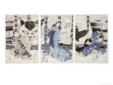 Yatsuhashi at Okasaki, Tokaido Gojusan Eki No Uchi, The 53 Stations of Tokaido, c.1835 Giclee Print by Utagawa Kunisada