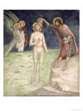 Baptism of Christ, from a Series of Scenes of the New Testament Giclee Print by Barna Da Siena 