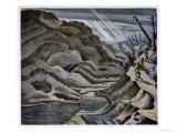 Year of Our Lord 1917, British Artists at the Front, Continuation of the Western Front, Nash, 1918 Reproduction procédé giclée par Paul Nash