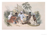 Aboriginal Inhabitants, Encampment of Native Women, Cape Jervis, South Australia Illustrated, 1847 Giclee Print by George French Angas