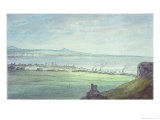 Leith, with Kirkaldy on the Coast of Fifeshire reproduction procédé giclée par John White Abbott